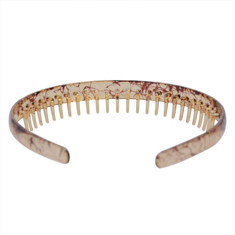 Teppylony 3 Pcs Resin Teeth Comb Headband Plastic Hard Hairband Fashion Women Headdress Hair Accessories - Image 5
